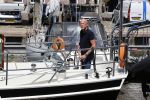 Harlingen 28 mei 2020
Frits Wester en een vriend (Jaap) varen de haven van Harlingen uit met de zeilboot van Frits