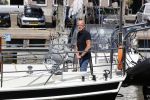 Harlingen 28 mei 2020
Frits Wester en een vriend (Jaap) varen de haven van Harlingen uit met de zeilboot van Frits
