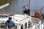 Harlingen 28 mei 2020
Frits Wester en een vriend (Jaap) varen de haven van Harlingen uit met de zeilboot van Frits