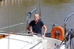 Harlingen 28 mei 2020
Frits Wester en een vriend (Jaap) varen de haven van Harlingen uit met de zeilboot van Frits