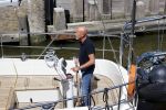 Harlingen 28 mei 2020
Frits Wester en een vriend (Jaap) varen de haven van Harlingen uit met de zeilboot van Frits