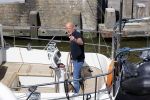 Harlingen 28 mei 2020
Frits Wester en een vriend (Jaap) varen de haven van Harlingen uit met de zeilboot van Frits