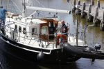 Harlingen 28 mei 2020
Frits Wester en een vriend (Jaap) varen de haven van Harlingen uit met de zeilboot van Frits