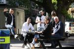 Amsterdam 28 mei 2020
Jalal Oba tijdens opnames op de cornelis schuytstraat