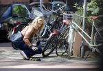 Amsterdam 6 mei 2020
Jennifer Hofman werkt parttime in het restaurant van haar vriend
