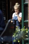 Amsterdam 6 mei 2020
Jennifer Hofman werkt parttime in het restaurant van haar vriend