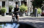 Amsterdam 28 mei 2020
Johnny Heitinga met zijn kinderen Jezebel en Lennox op de fiets in Amsterdam zuid