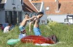 Durgerdam 9 mei 2020
Everon Jackson Hooi en Jozua Augusto zijn  weer bij elkaar. Ze gingen zwemmen met 2 neefjes.