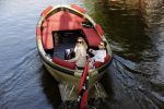 Amsterdam 27 mei 2020
Lieke v Lexmond en haar man Bas v Veggel varen in hun boot door de grachten van Amsterdam .
