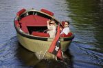 Amsterdam 27 mei 2020
Lieke v Lexmond en haar man Bas v Veggel varen in hun boot door de grachten van Amsterdam .