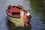 Amsterdam 27 mei 2020
Lieke v Lexmond en haar man Bas v Veggel varen in hun boot door de grachten van Amsterdam .