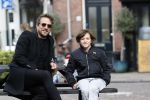 Amsterdam 16 mei 2020
Marco Geeratz ( man Chantal janzen) met hun zoontje in Amsterdam zuid