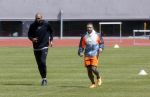 Amsterdam 14 mei 2020
Memphis Depay Edgar David Orlando Engelaar en Ronald Koeman jr trainen in het olympisch stadion.