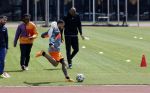 Amsterdam 14 mei 2020
Memphis Depay Edgar David Orlando Engelaar en Ronald Koeman jr trainen in het olympisch stadion.