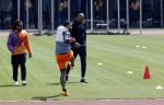 Amsterdam 14 mei 2020
Memphis Depay Edgar David Orlando Engelaar en Ronald Koeman jr trainen in het olympisch stadion.