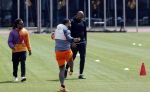 Amsterdam 14 mei 2020
Memphis Depay Edgar David Orlando Engelaar en Ronald Koeman jr trainen in het olympisch stadion.