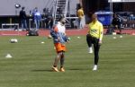 Amsterdam 14 mei 2020
Memphis Depay Edgar David Orlando Engelaar en Ronald Koeman jr trainen in het olympisch stadion.