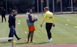 Amsterdam 14 mei 2020
Memphis Depay Edgar David Orlando Engelaar en Ronald Koeman jr trainen in het olympisch stadion.