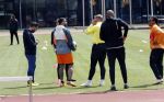 Amsterdam 14 mei 2020
Memphis Depay Edgar David Orlando Engelaar en Ronald Koeman jr trainen in het olympisch stadion.