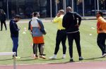 Amsterdam 14 mei 2020
Memphis Depay Edgar David Orlando Engelaar en Ronald Koeman jr trainen in het olympisch stadion.