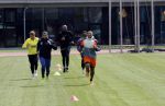 Amsterdam 14 mei 2020
Memphis Depay Edgar David Orlando Engelaar en Ronald Koeman jr trainen in het olympisch stadion.