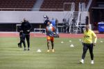 Amsterdam 14 mei 2020
Memphis Depay Edgar David Orlando Engelaar en Ronald Koeman jr trainen in het olympisch stadion.