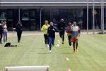 Amsterdam 14 mei 2020
Memphis Depay Edgar David Orlando Engelaar en Ronald Koeman jr trainen in het olympisch stadion.