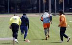 Amsterdam 14 mei 2020
Memphis Depay Edgar David Orlando Engelaar en Ronald Koeman jr trainen in het olympisch stadion.