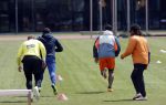 Amsterdam 14 mei 2020
Memphis Depay Edgar David Orlando Engelaar en Ronald Koeman jr trainen in het olympisch stadion.