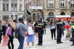 Amsterdam 1 juni 2020
Demonstratie op de dam tegen politiegeweld tegen donkere mensen naar aanleiding van de dood van George Floyd door poltieman in USA. Politie