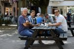 Amsterdam 31 mei 2020
Quincy Schellevis met zijn vrouw op terras in de cornelis schuytstraat. Met Mark Teurlings