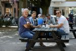 Amsterdam 31 mei 2020
Quincy Schellevis met zijn vrouw op terras in de cornelis schuytstraat. Met Mark Teurlings