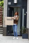 Mijdrecht 24 mei 2020
Rachel Hazes bij haar nieuwe huis .