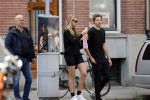 Amsterdam 23 mei 2020
Romee Strijd en haar man  Laurens van Leeuwen in Amsterdam zuid.