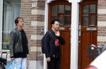 Amsterdam 24 mei 2020
Rop Verheijen met zijn partner op straat in Amsterdam zuid.