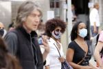Amsterdam 1 juni 2020
Demonstratie op de dam tegen politiegeweld tegen donkere mensen naar aanleiding van de dood van George Floyd door poltieman in USA. Sylvana Simons