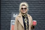 Amsterdam 15 mei 2020
Tatjana drinkt kopje koffie op de beethovenstraat