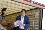 Volendam 1 juni 2020
Forum van Democratie met Thierry Baudet Theo Hiddema en Wybren van Haga zijn in Volendam tijdens de opening van de terrassen.