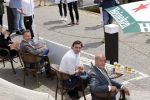 Volendam 1 juni 2020
Forum van Democratie met Thierry Baudet Theo Hiddema en Wybren van Haga zijn in Volendam tijdens de opening van de terrassen.