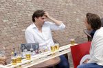 Volendam 1 juni 2020
Forum van Democratie met Thierry Baudet Theo Hiddema en Wybren van Haga zijn in Volendam tijdens de opening van de terrassen.