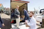 Volendam 1 juni 2020
Forum van Democratie met Thierry Baudet Theo Hiddema en Wybren van Haga zijn in Volendam tijdens de opening van de terrassen.