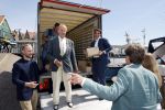 Volendam 1 juni 2020
Forum van Democratie met Thierry Baudet Theo Hiddema en Wybren van Haga zijn in Volendam tijdens de opening van de terrassen.