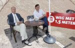 Volendam 1 juni 2020
Forum van Democratie met Thierry Baudet Theo Hiddema en Wybren van Haga zijn in Volendam tijdens de opening van de terrassen.