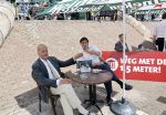 Volendam 1 juni 2020
Forum van Democratie met Thierry Baudet Theo Hiddema en Wybren van Haga zijn in Volendam tijdens de opening van de terrassen.