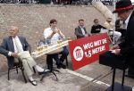 Volendam 1 juni 2020
Forum van Democratie met Thierry Baudet Theo Hiddema en Wybren van Haga zijn in Volendam tijdens de opening van de terrassen.