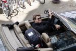 Amsterdam 29 mei 2021
Beau v Erven Dorens in zij Jaguar cabriolet in het centrum van Amsterdam.