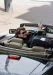 Amsterdam 29 mei 2021
Beau v Erven Dorens in zij Jaguar cabriolet in het centrum van Amsterdam.