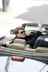 Amsterdam 29 mei 2021
Beau v Erven Dorens in zij Jaguar cabriolet in het centrum van Amsterdam.