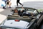 Amsterdam 29 mei 2021
Beau v Erven Dorens in zij Jaguar cabriolet in het centrum van Amsterdam.