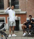 Amsterdam 5 juni 2021
Justin Kluivert met vrienden op straat in Amsterdam zuid
